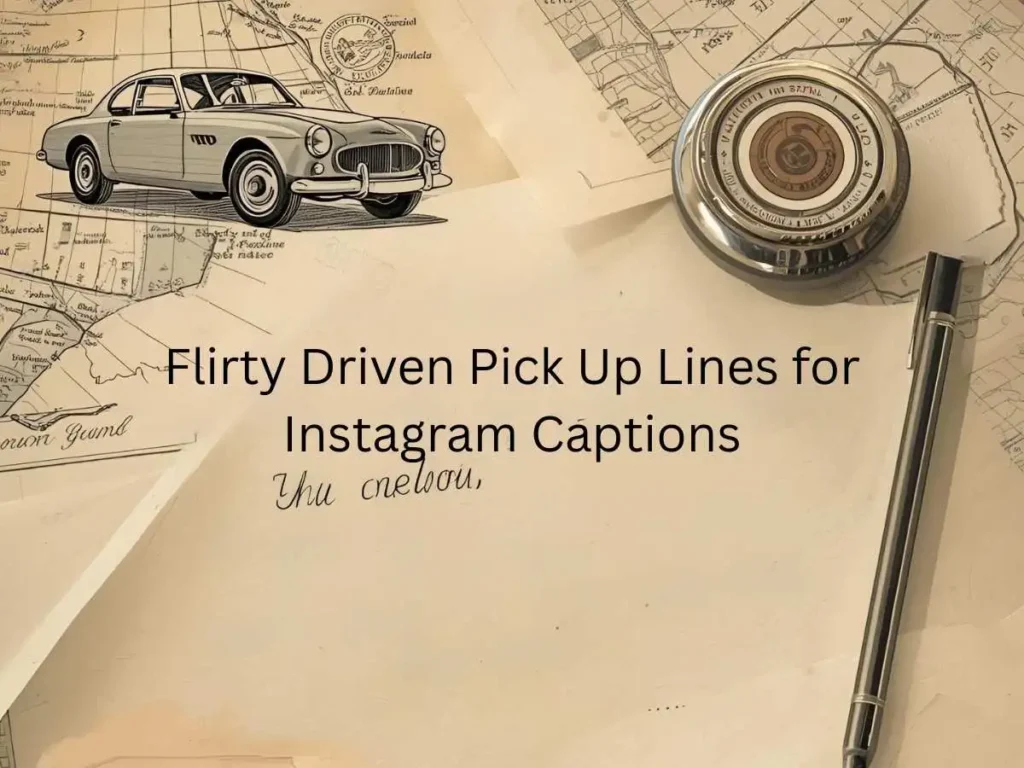 Flirty Driven Pick Up Lines for Instagram Captions