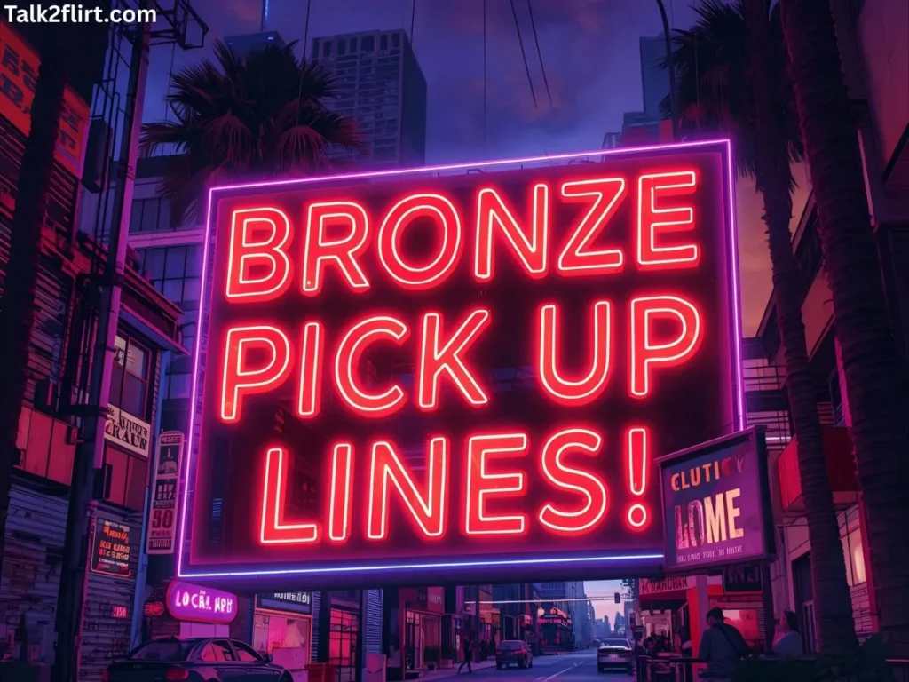 Cheeky Bronze Pick Up Lines