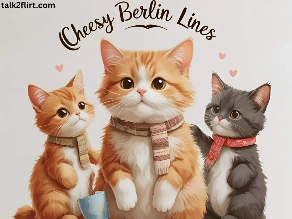 Cheesy Berlin lines (but in a cute way)