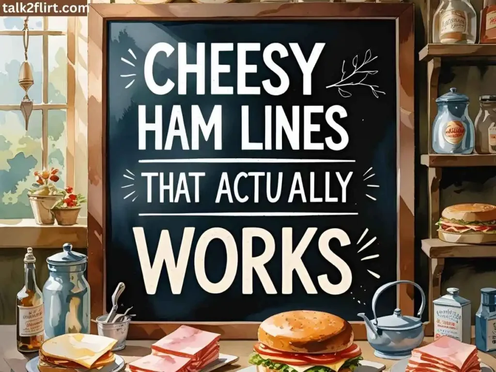 Cheesy ham lines that actually work