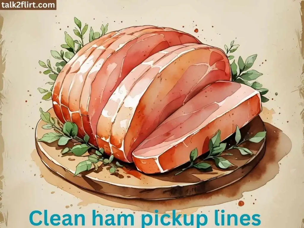 Clean ham pickup lines for family-friendly laughs
