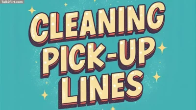 Cleaning Pick Up Lines