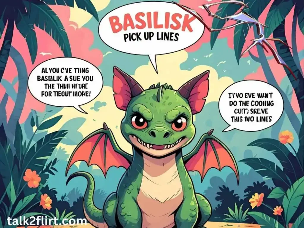 Cringe but cute basilisk pick up lines