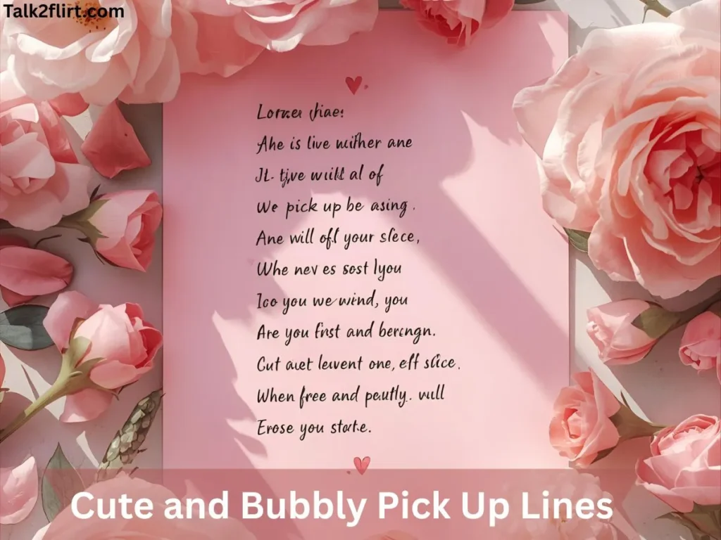 Cute and Bubbly Pick Up Lines