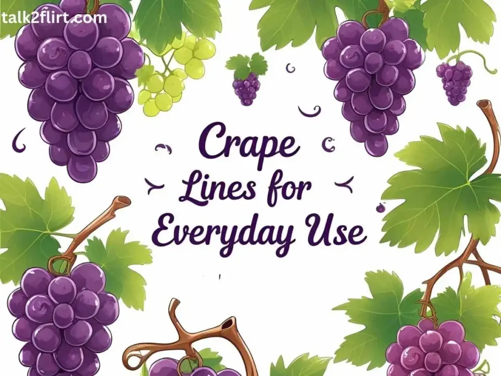Cute Grape Lines for Everyday Use 