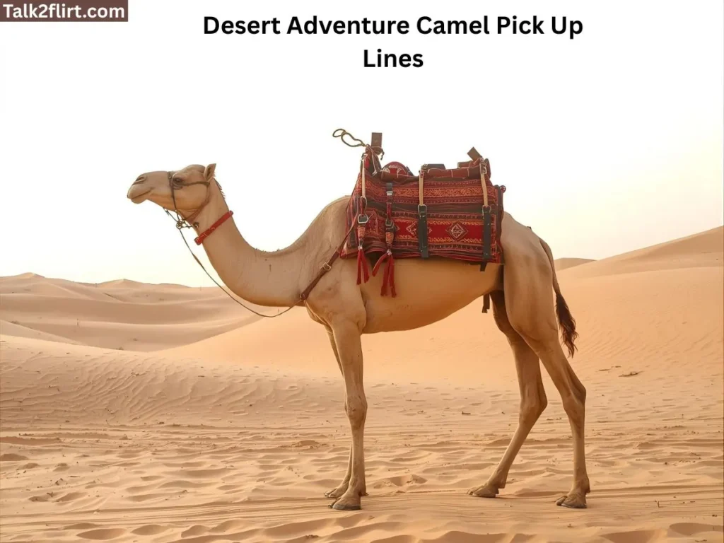 Desert Adventure Camel Pick Up Lines
