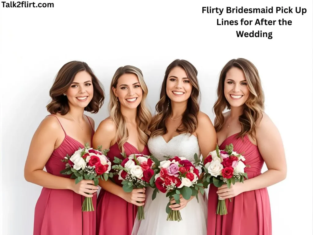 Flirty Bridesmaid Pick Up Lines for After the Wedding