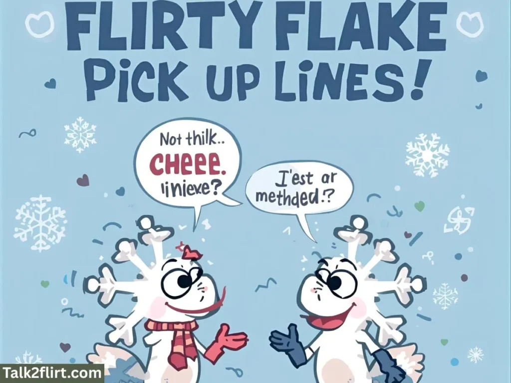 Flirty Flake Pick Up Lines