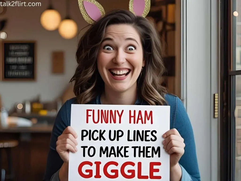 Funny ham pick up lines to make them giggle
