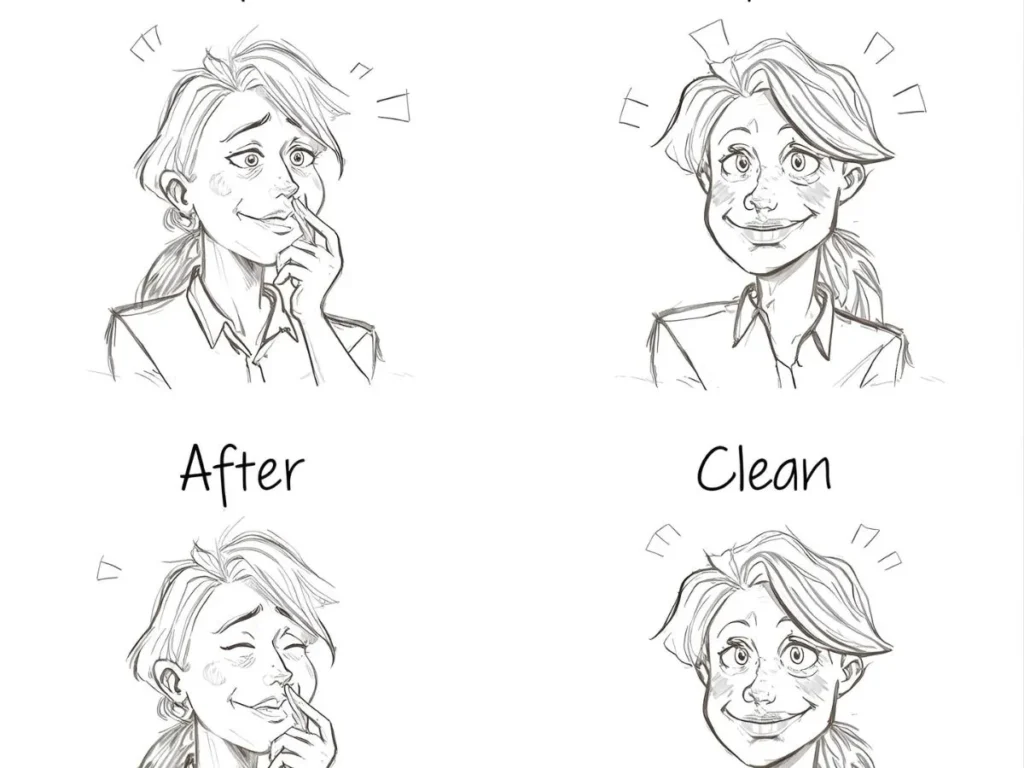 Funny Messy-to-Clean Transformation Pick Up Lines