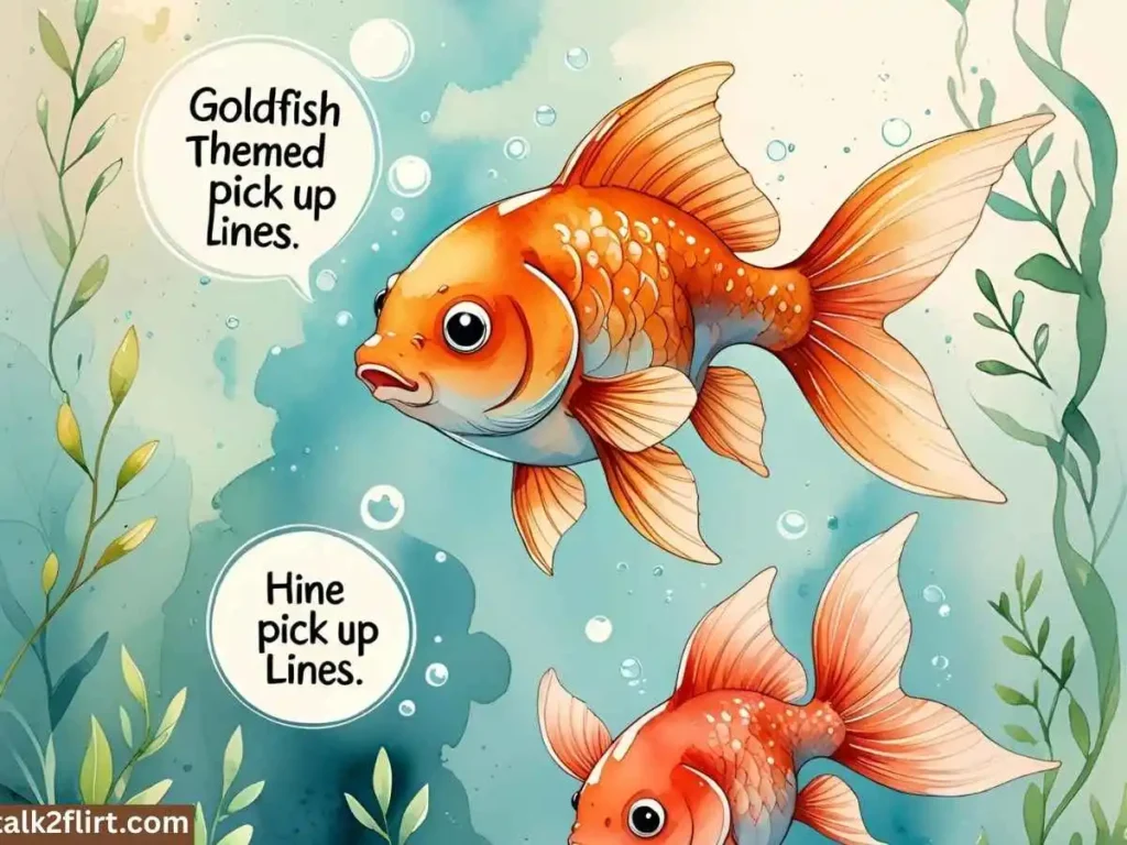 Goldfish-Themed Pick Up Lines for TikTok Captions