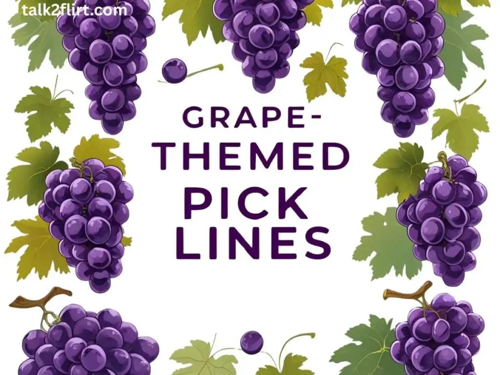 Grape-Themed Pick Up Lines