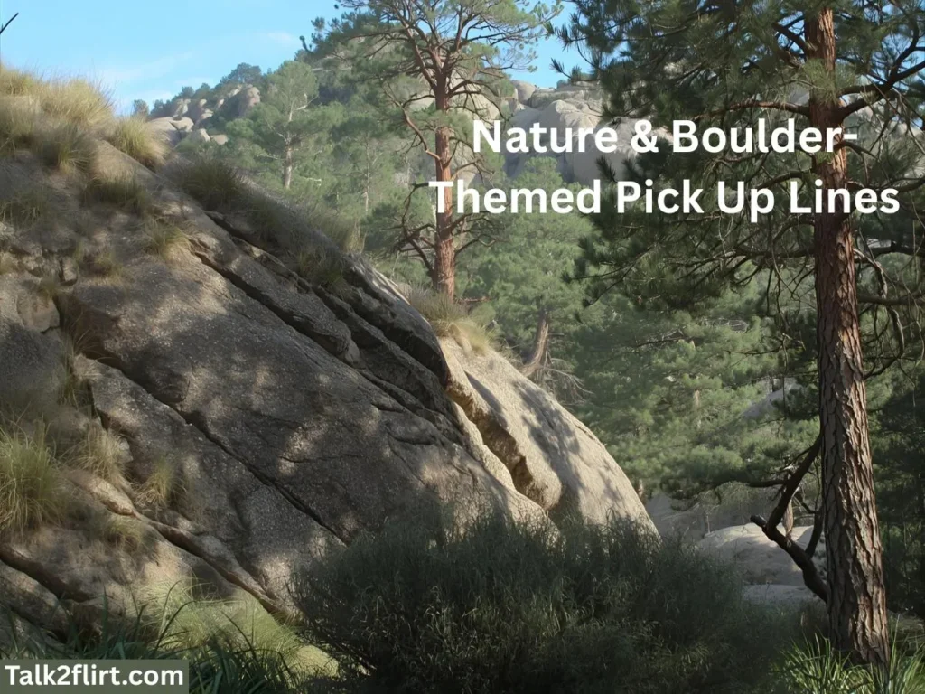 Nature & Boulder-Themed Pick Up Lines