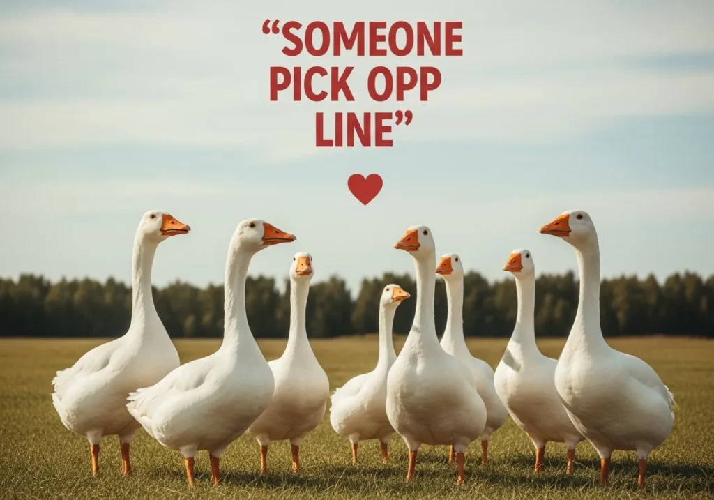 Romantic goose pick up lines for someone special