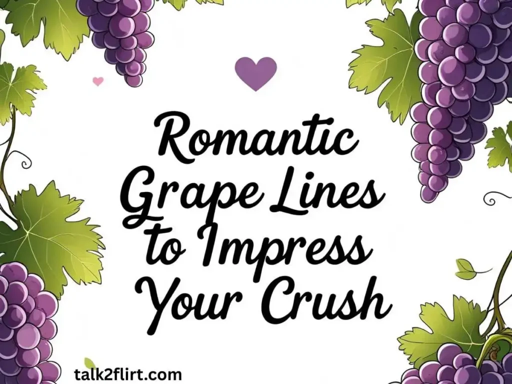  Romantic Grape Lines to Impress Your Crush 