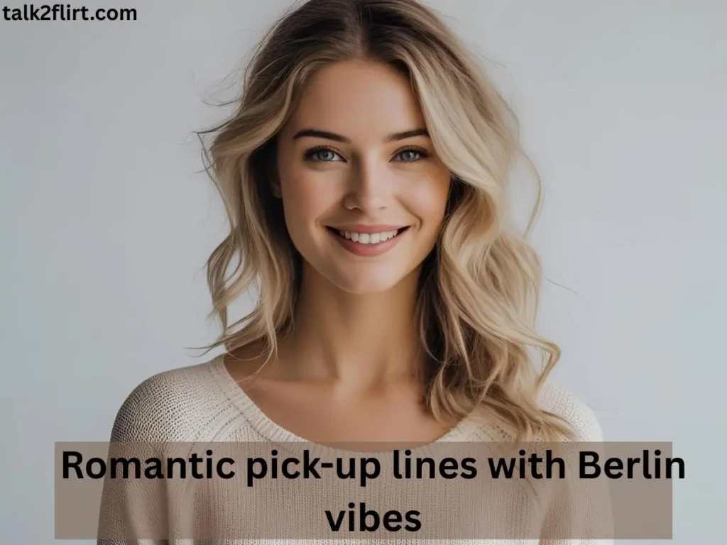 Romantic pick-up lines with Berlin vibes