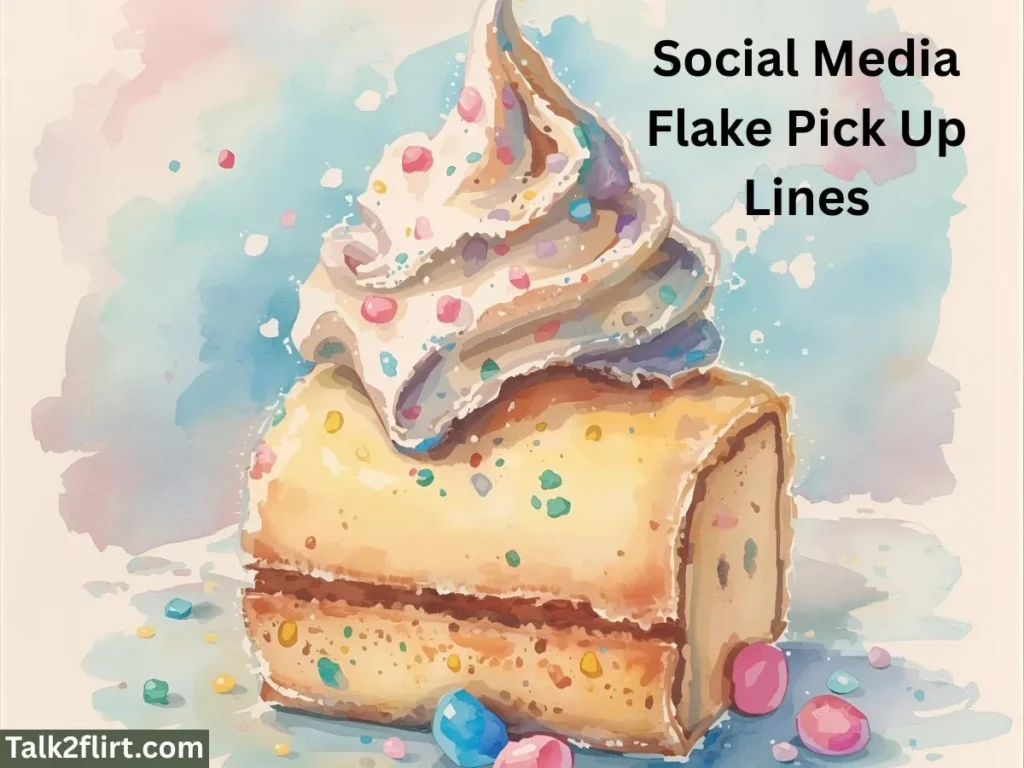 Social Media Flake Pick Up Lines