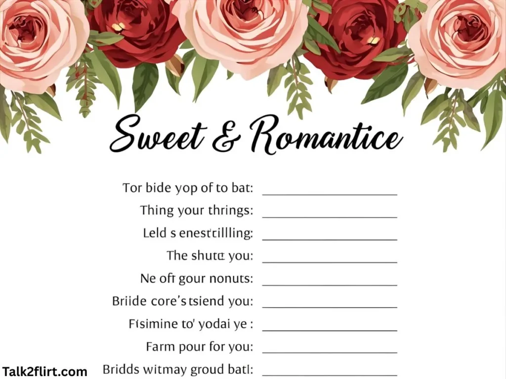 Sweet and Romantic Bridesmaid Pick Up Lines