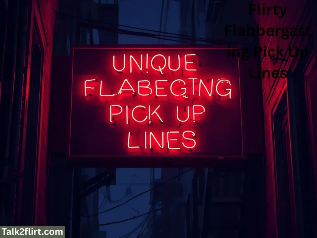 Unique and Outrageous Flabbergasting Pick Up Lines
