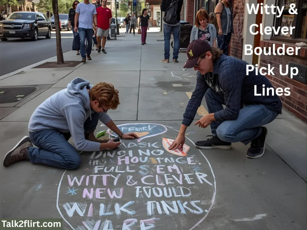 Witty & Clever Boulder Pick Up Lines