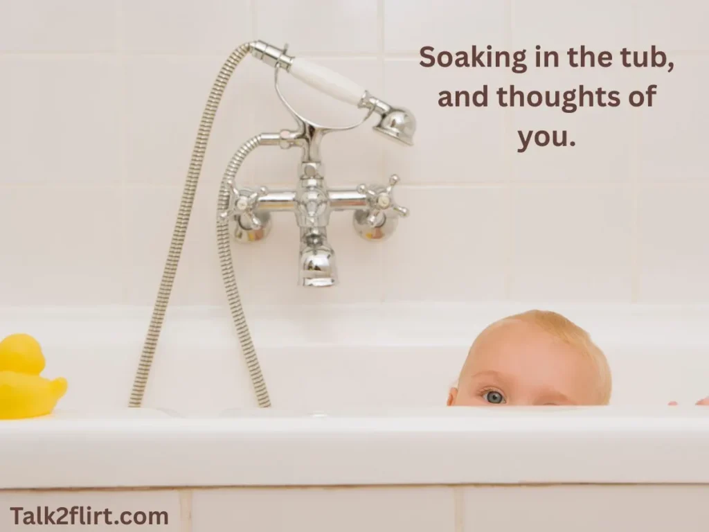 Bathtub Pickup Lines That Are Just a Little Risqué