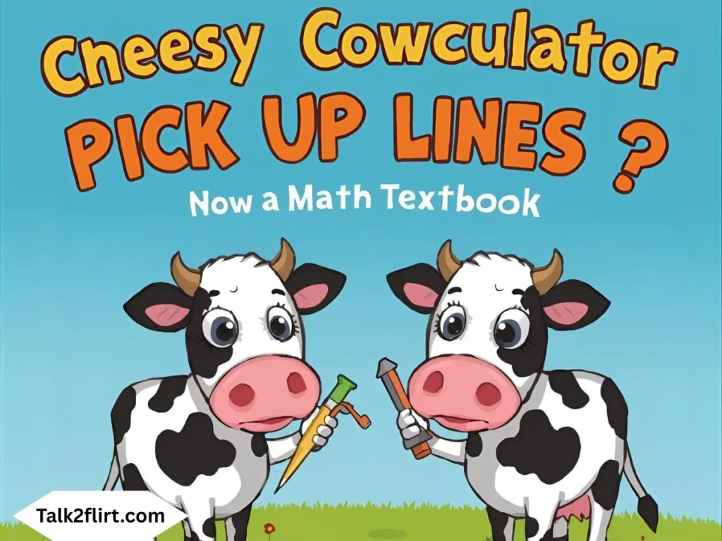 Cheesy Cowculator Pick Up Lines
