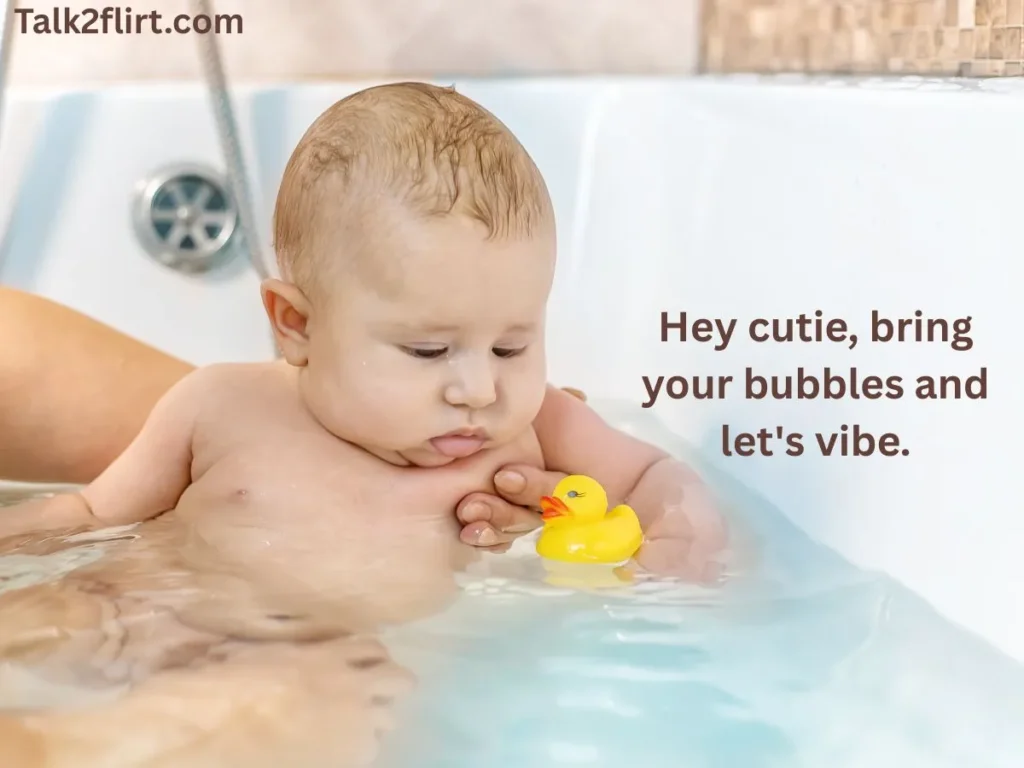 Cute Bathtub Pickup Lines for Your Posts