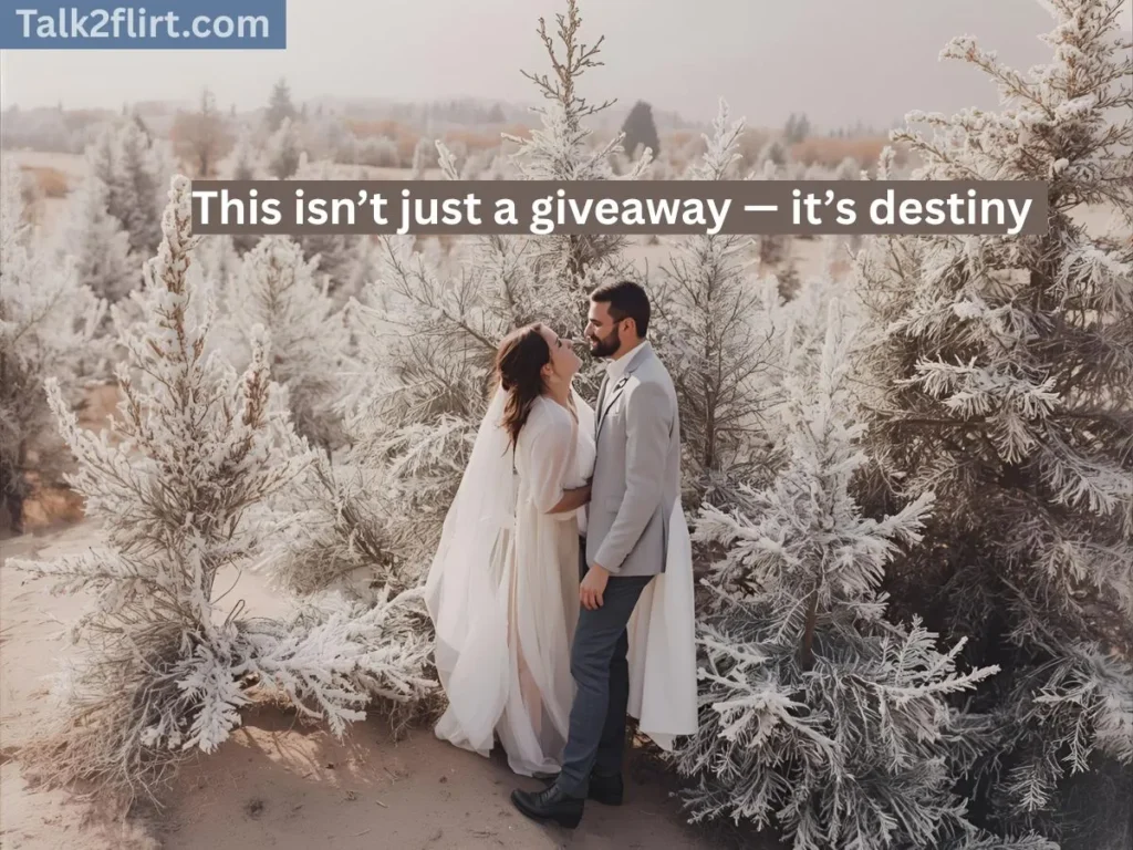 Cute giveaway pickup lines to charm your followers