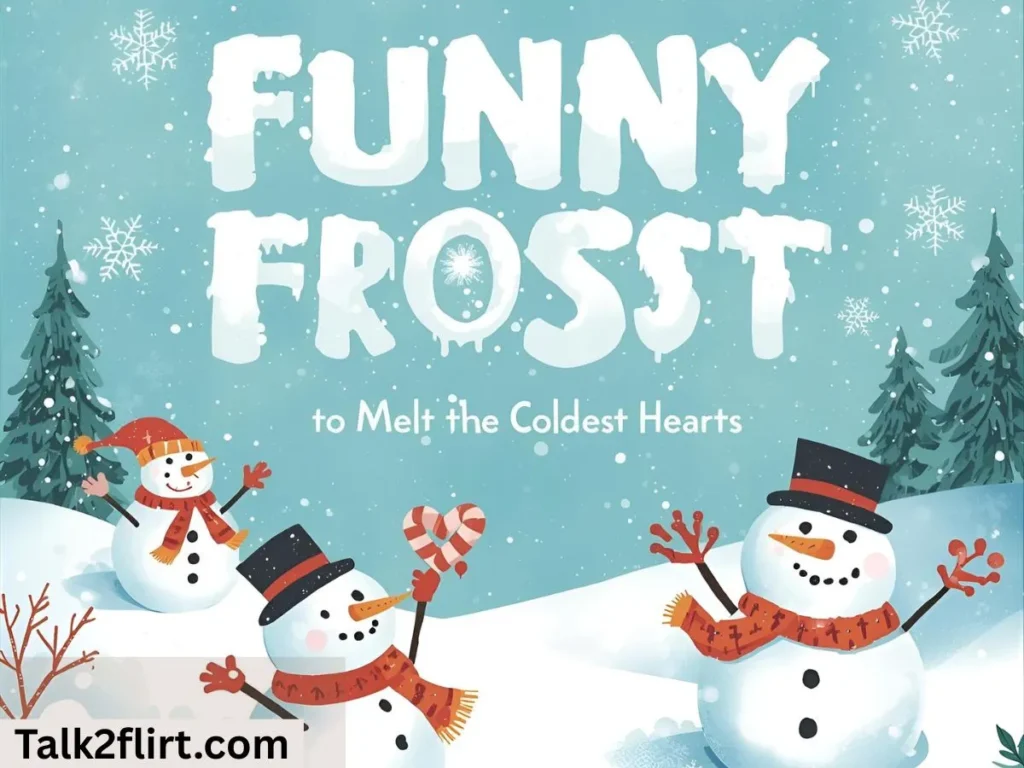 Funny Frost Pick Up Lines to Melt the Coldest Hearts