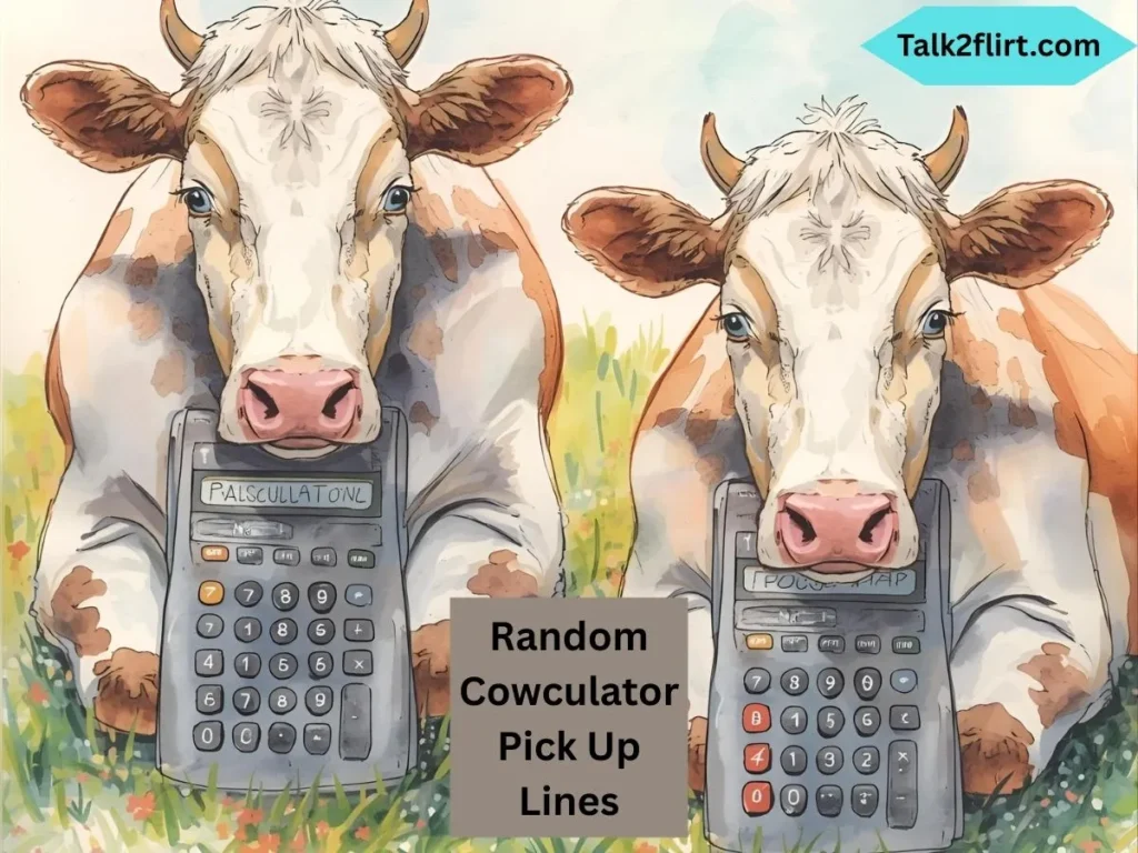Random Cowculator Pick Up Lines
