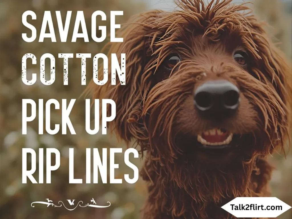 Savage Cotton Pick Up Lines