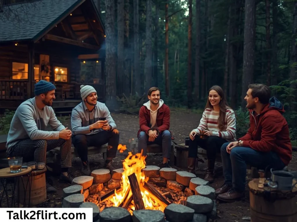 Cabin Pick Up Lines for Campfire Moments