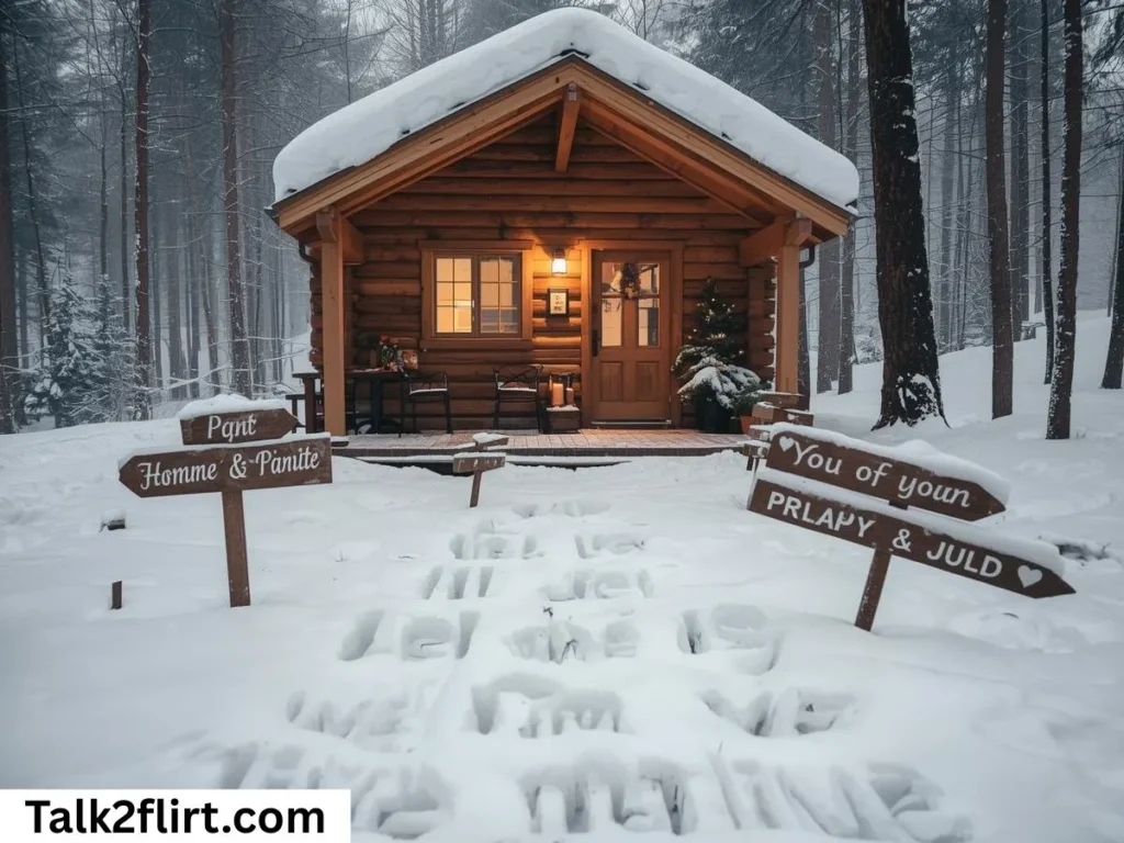 Cabin Pick Up Lines for Snowy Days