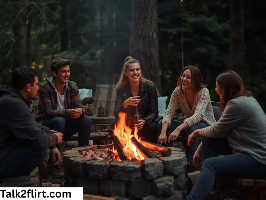 Campfire Pick Up Lines for Social Media Captions