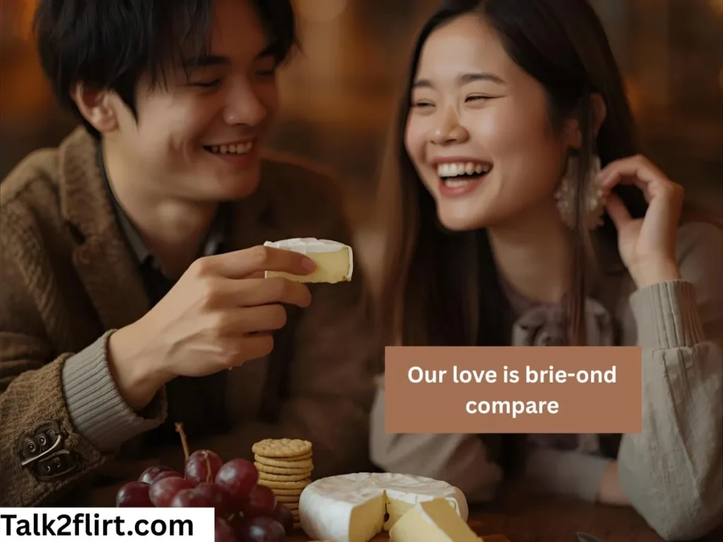 Cheesy Brie Pick Up Lines