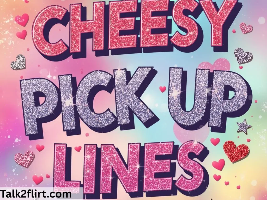 Cheesy Sparkling Pick Up Lines
