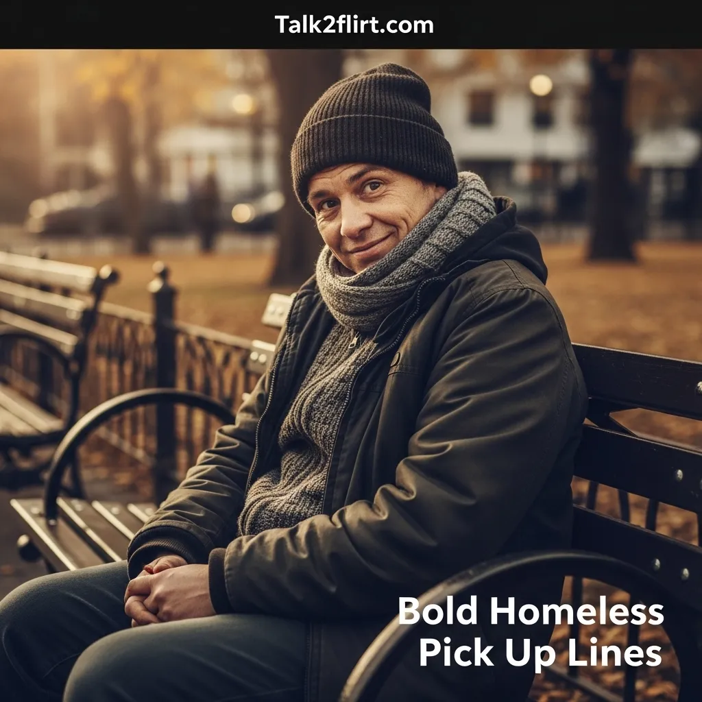 Bold Homeless Pick Up Lines