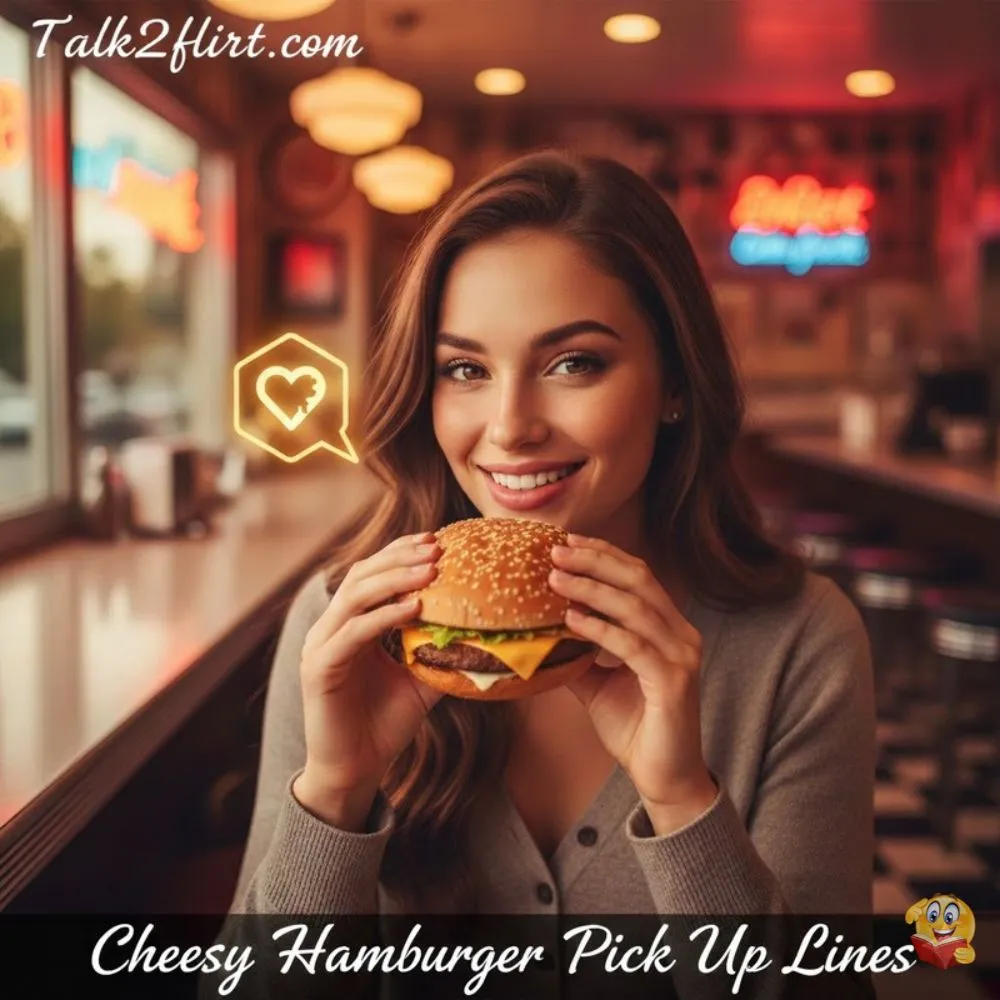 Cheesy Hamburger Pick Up Lines