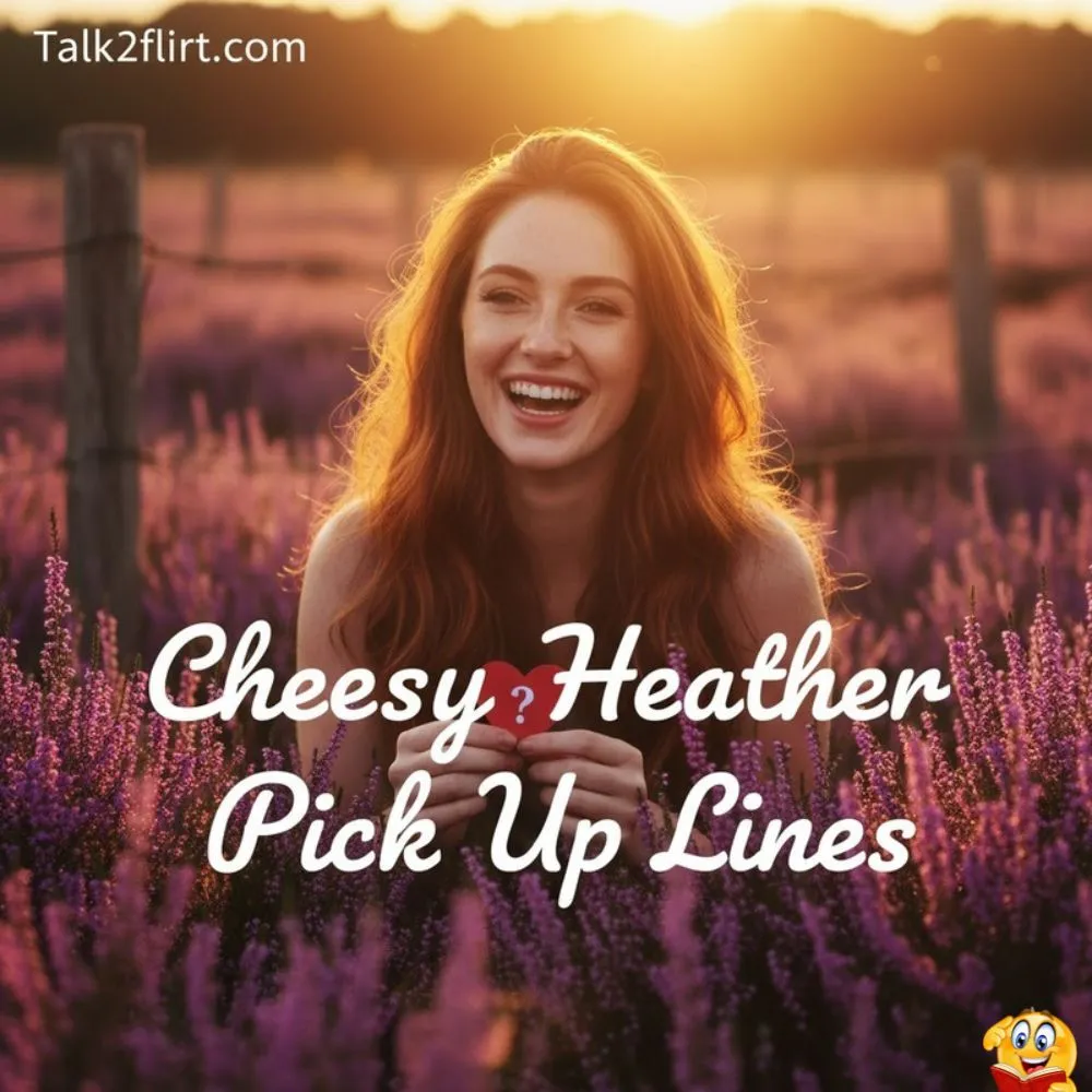 Cheesy Heather Pick Up Lines