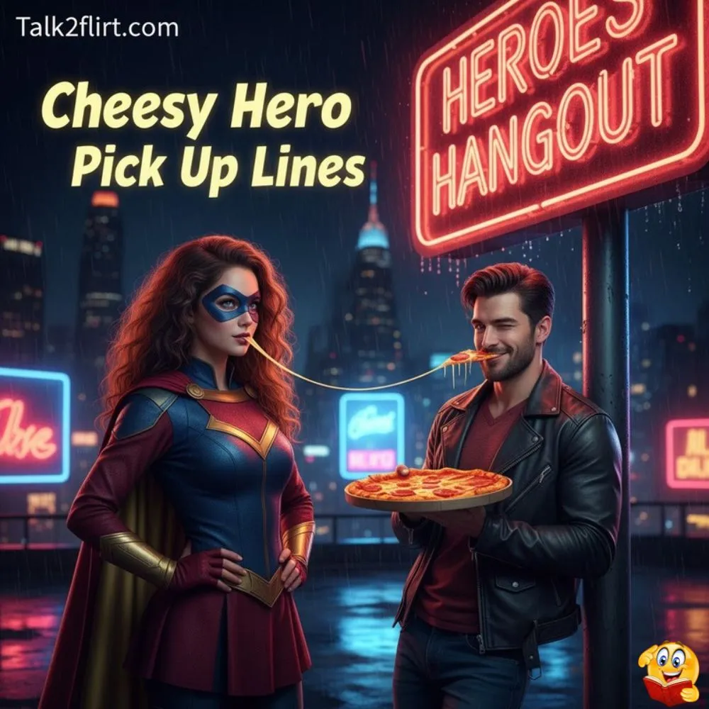 Cheesy Hero Pick Up Lines
