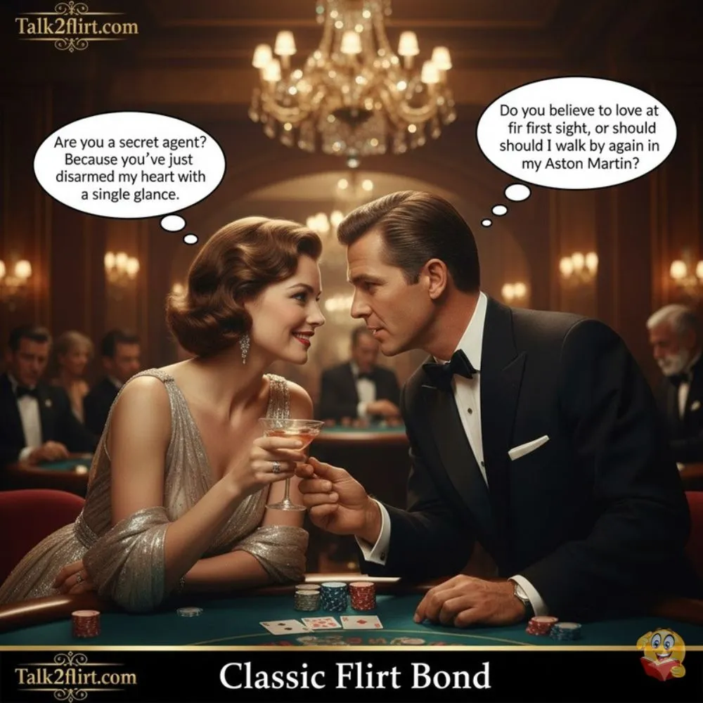 Classic Flirt Bond Pick Up Lines
