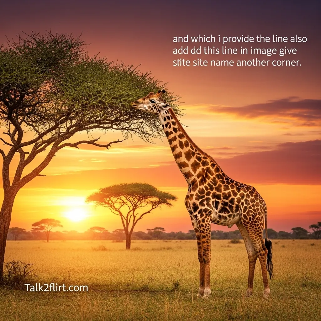 Classic Giraffe Pick Up Lines