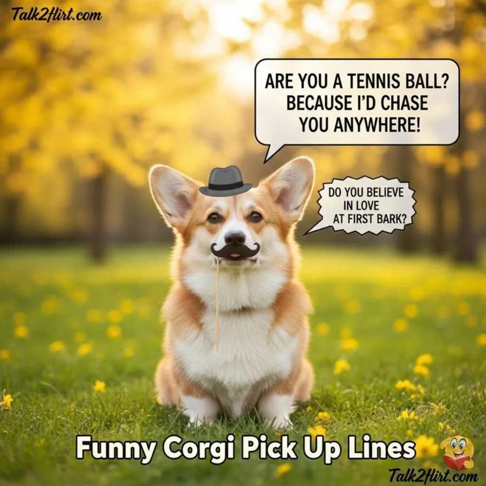 Funny Corgi Pick Up Lines