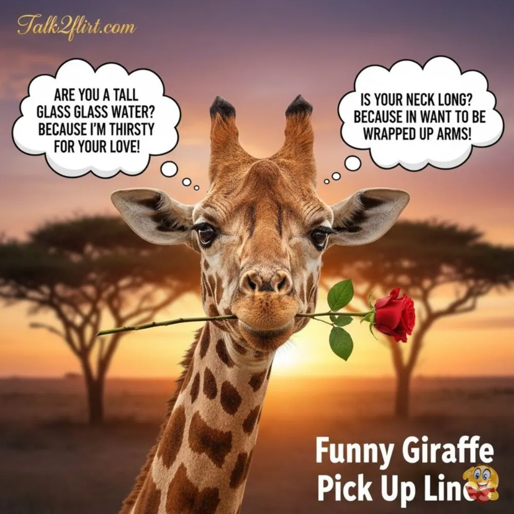 Funny Giraffe Pick Up Lines