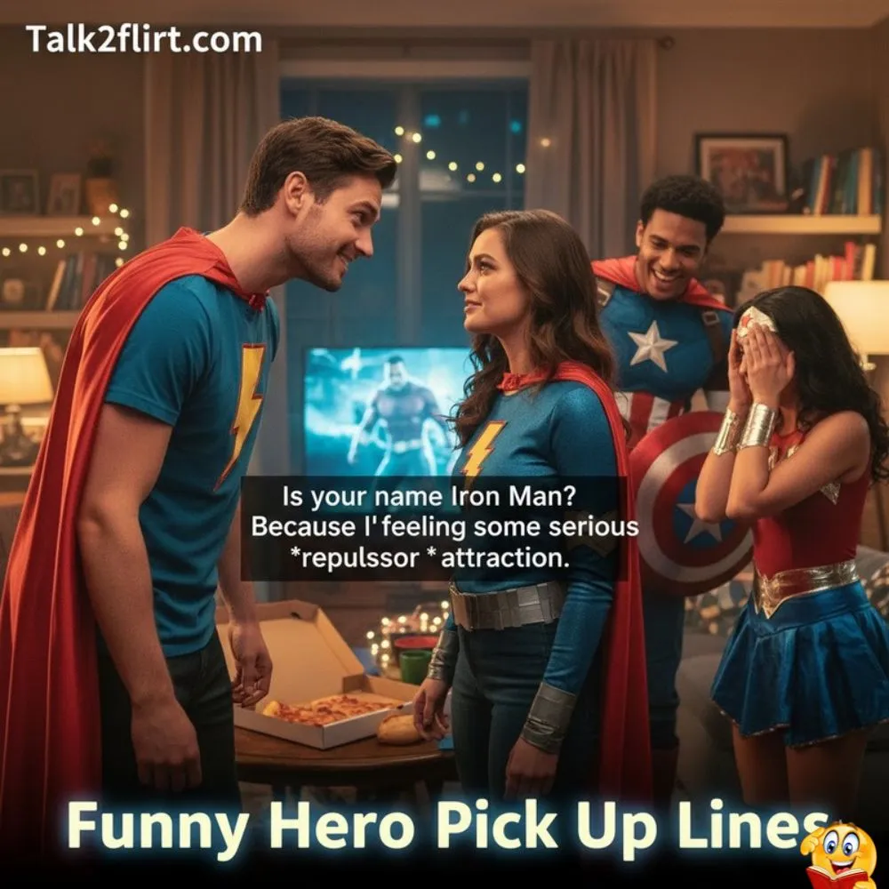 Funny Hero Pick Up Lines