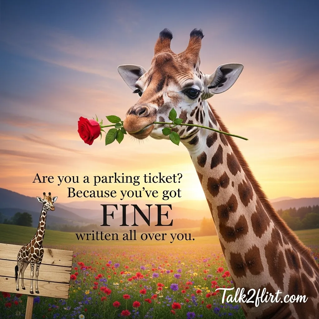 Romantic Giraffe Pick Up Lines