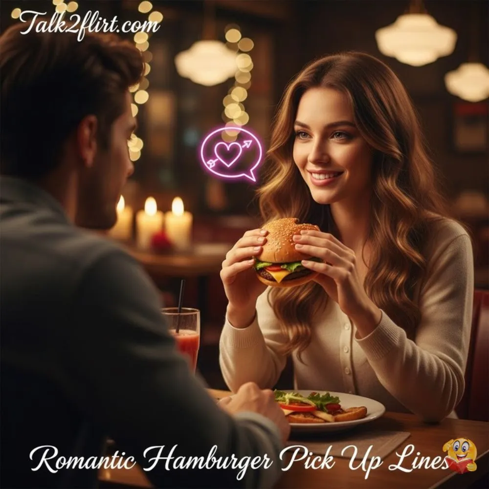 Romantic Hamburger Pick Up Lines