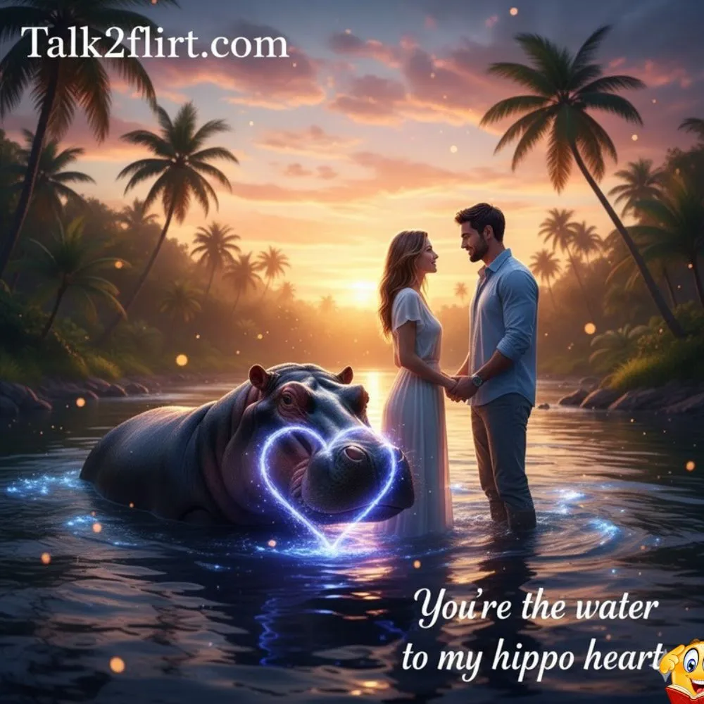 Romantic Hippo Pick Up Lines