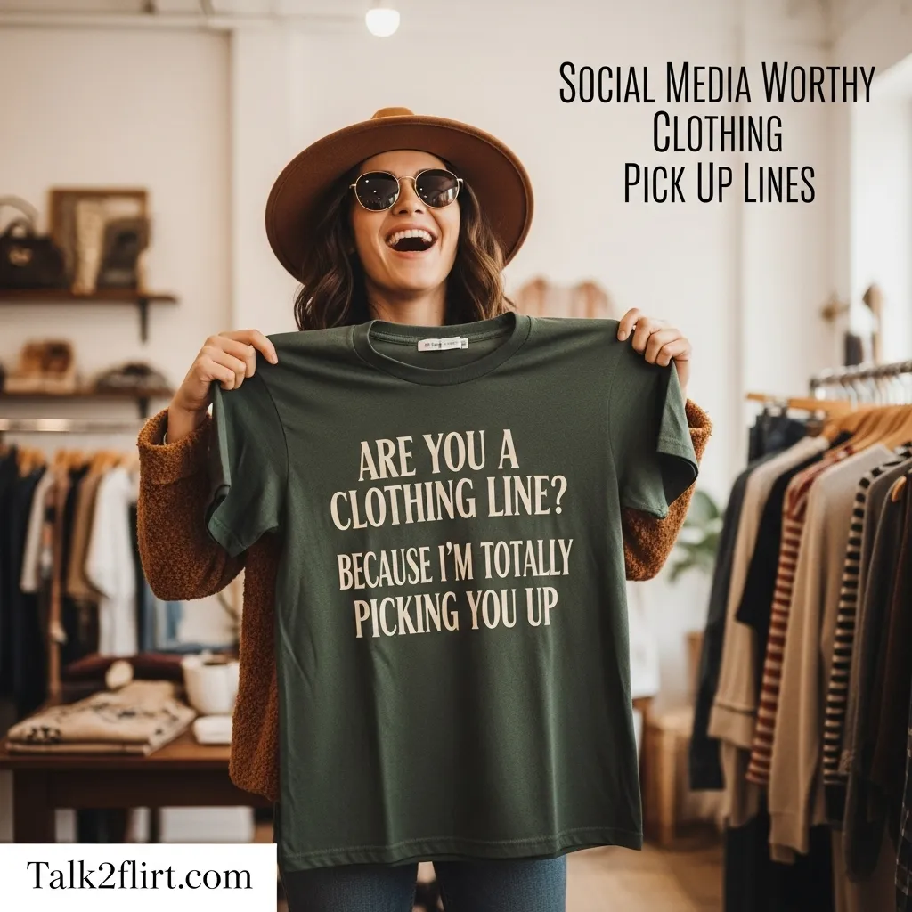 Social Media Worthy Clothing Pick Up Lines