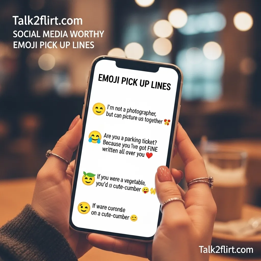 Social Media Worthy Emoji Pick Up Lines